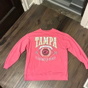 Pink crew neck/ sweatshirt from Hollister size M